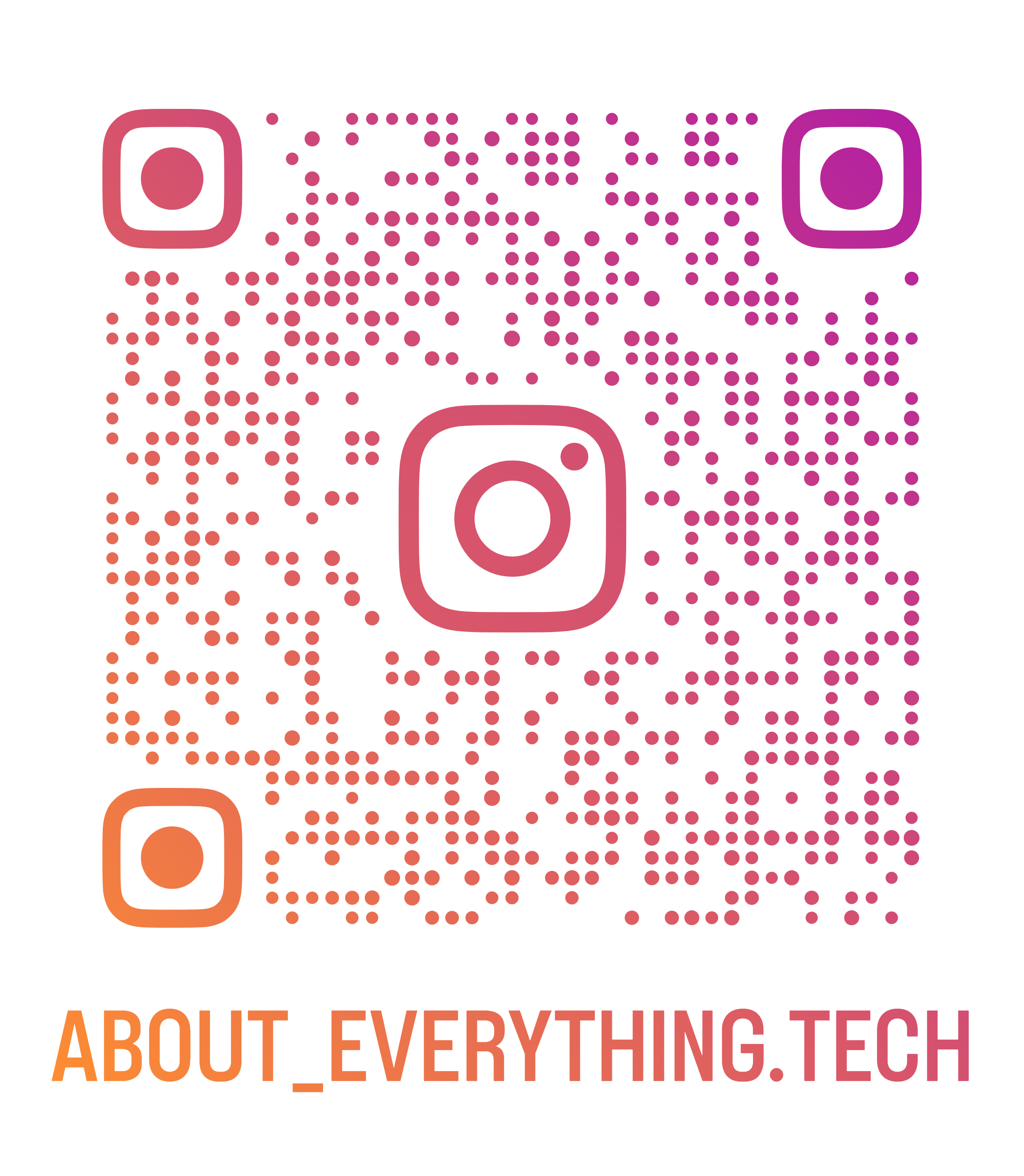 QR kód Instagram Projekt